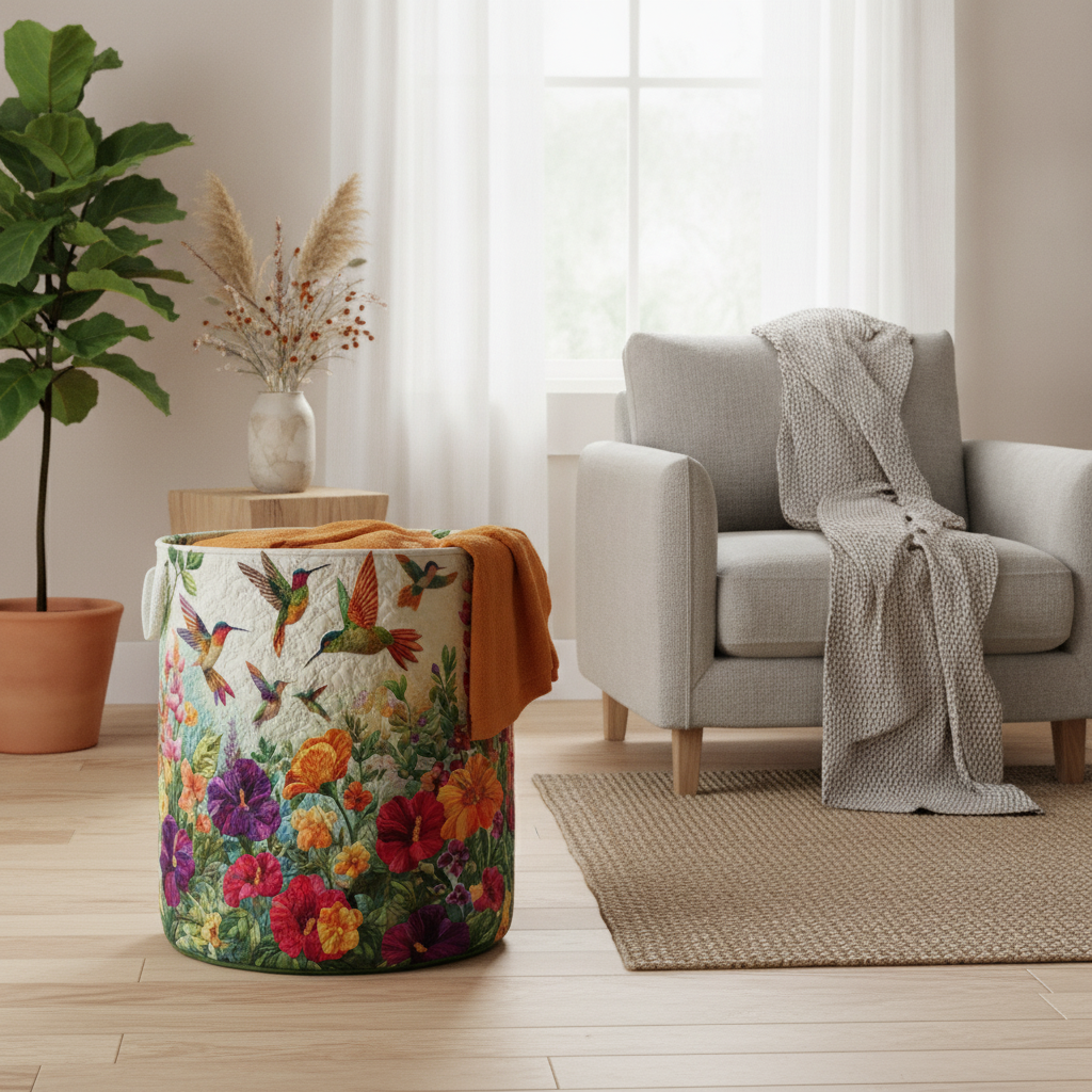 Flutter Laundry Basket in Bloom