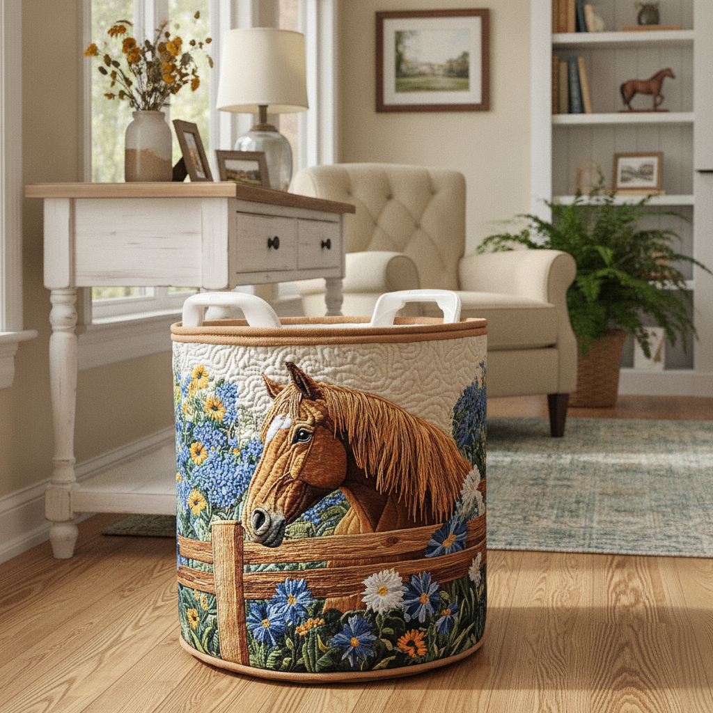 Horse Laundry Basket