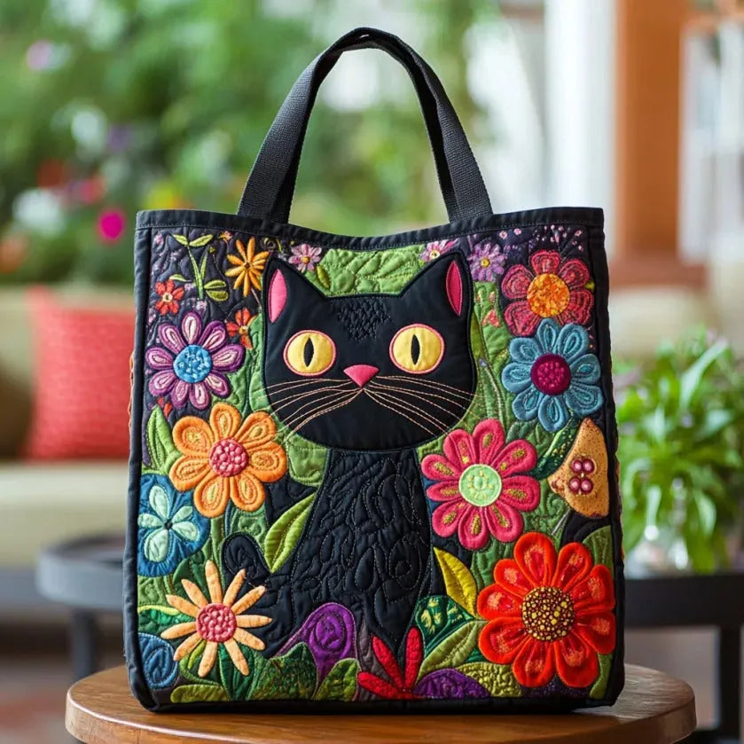 Handmade Bag - Magical Black Cat