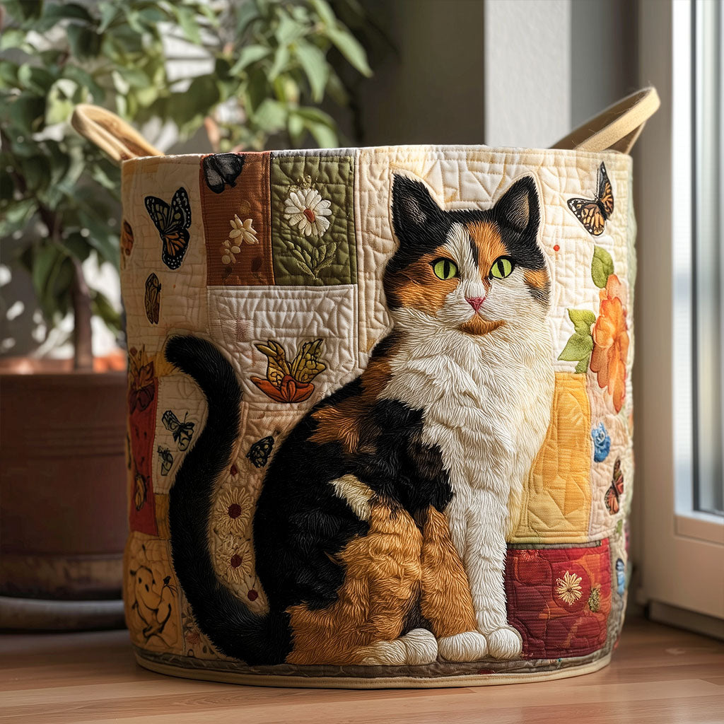 Cottage Cat Dream Laundry Basket