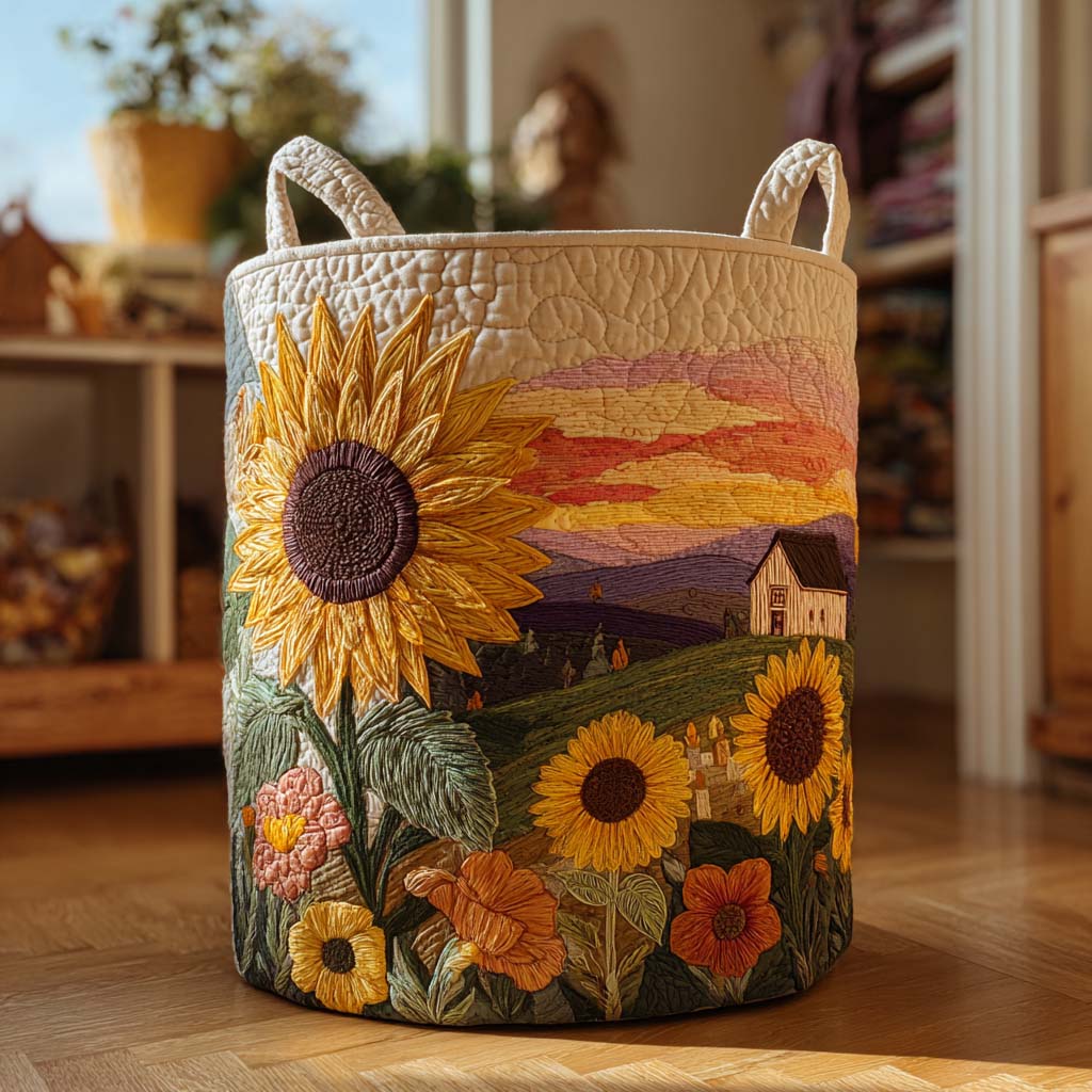 Blooming and Sunny Laundry Basket