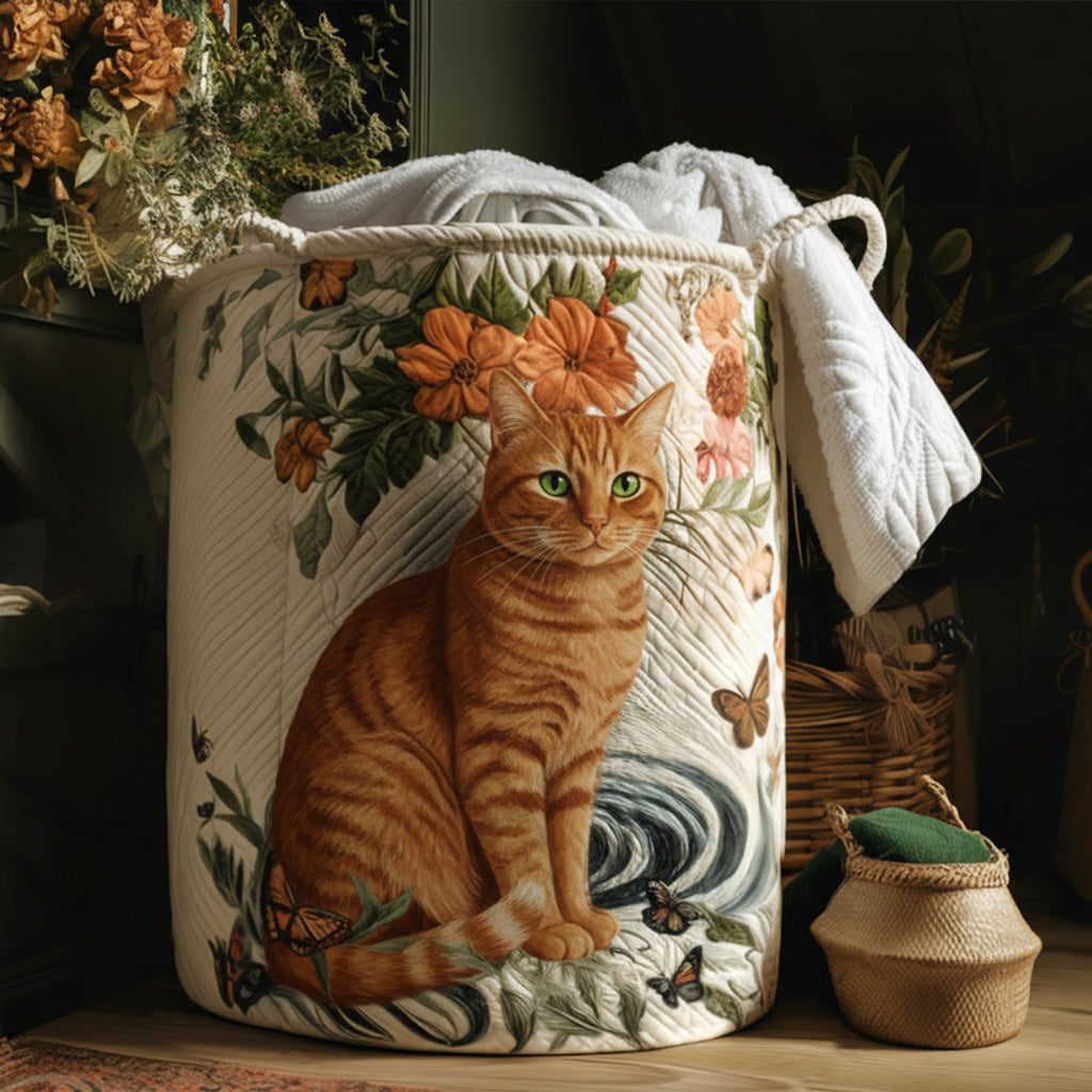 Warm Yellow Laundry Basket