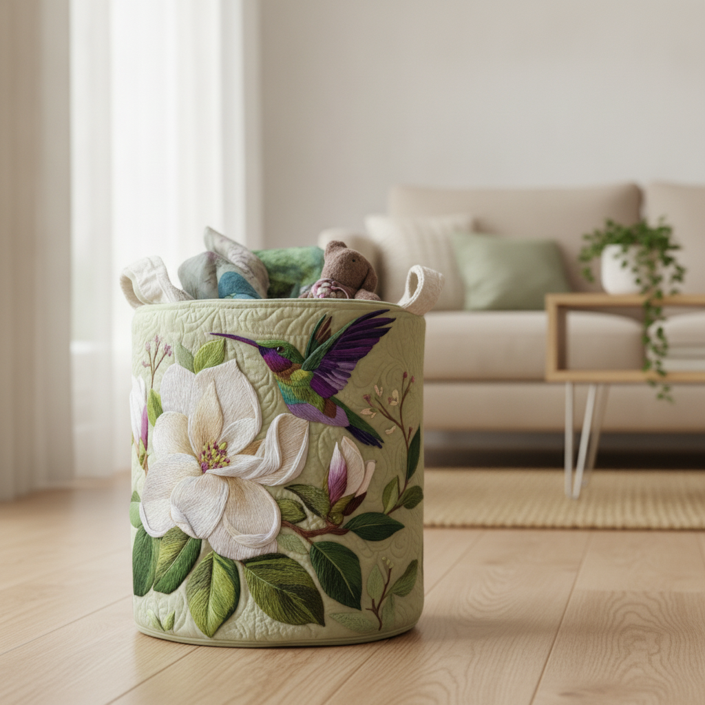 Funny Hummingbird Laundry Basket