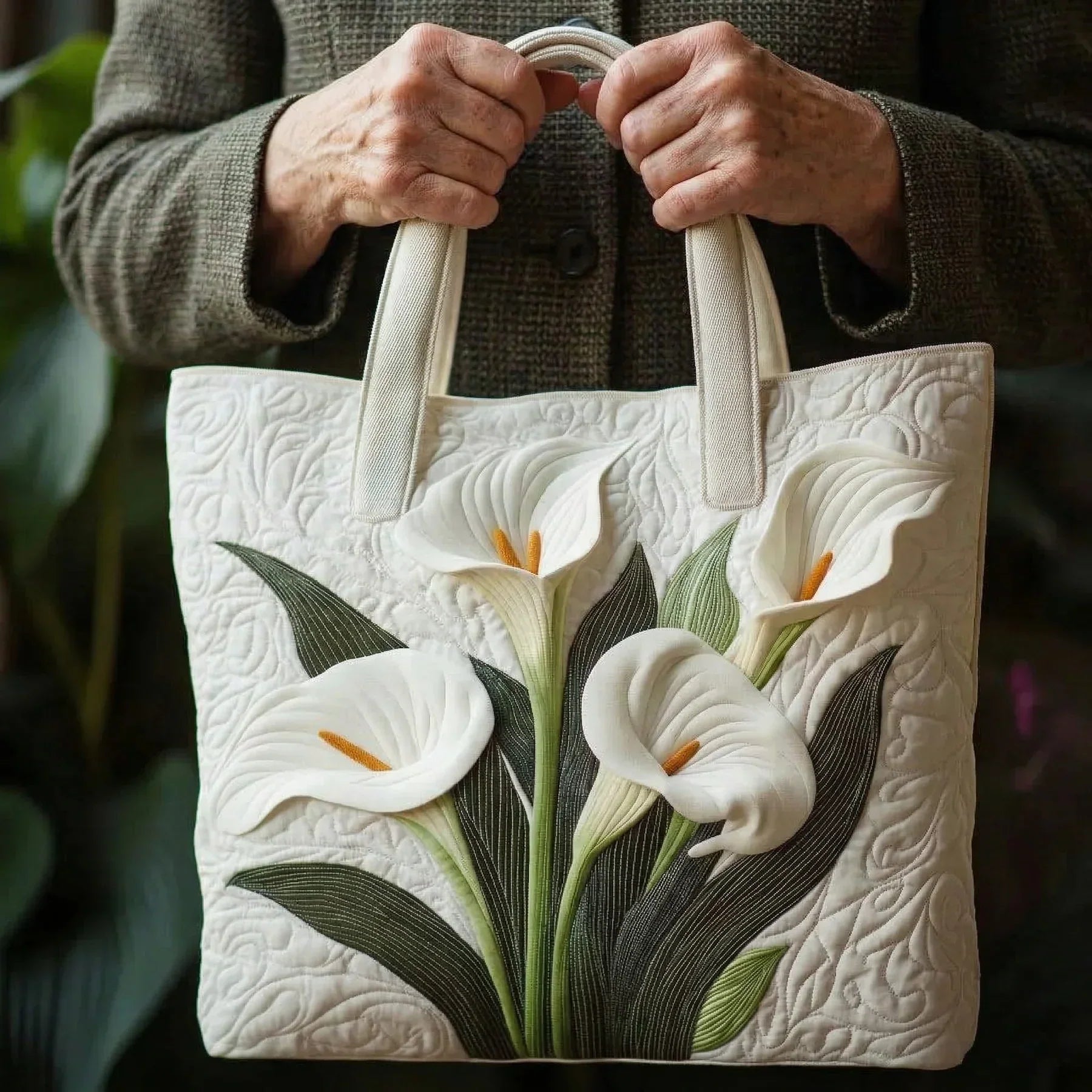 Artisan Bag - White Calla Lilies