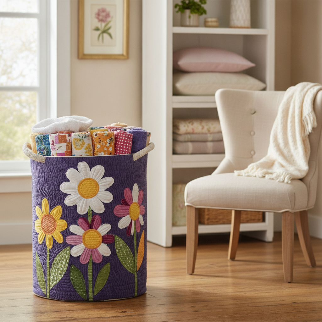 Eternally Floral Laundry Basket