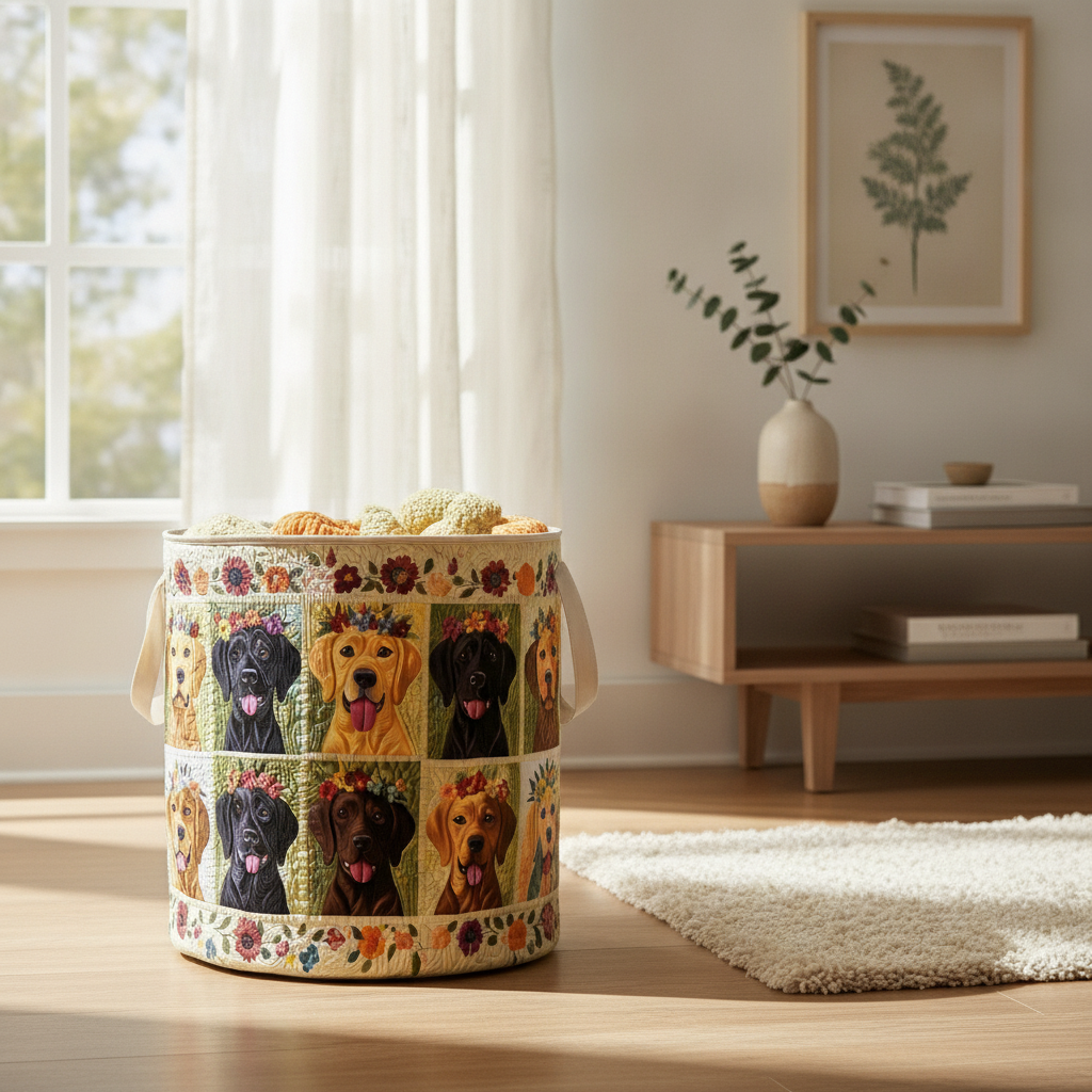 Labrador Laundry Basket