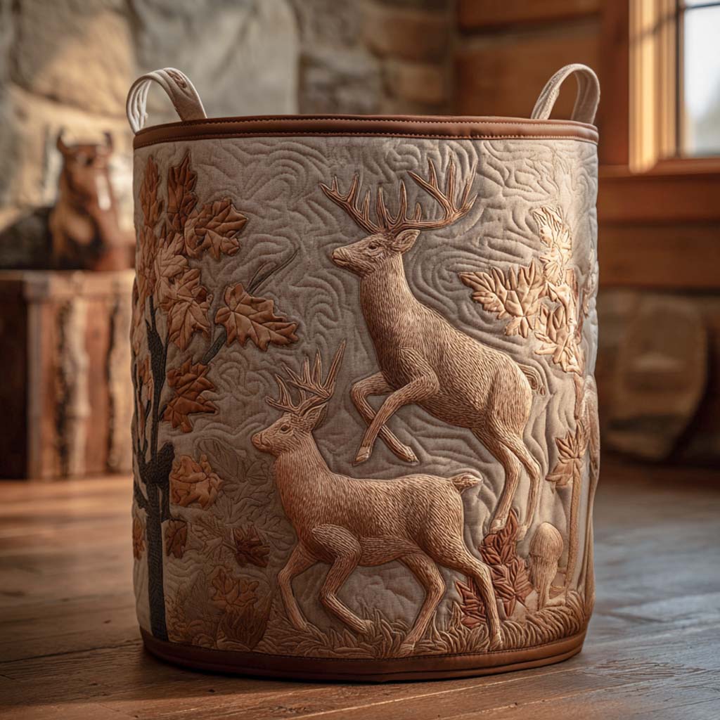 Deer Laundry Basket