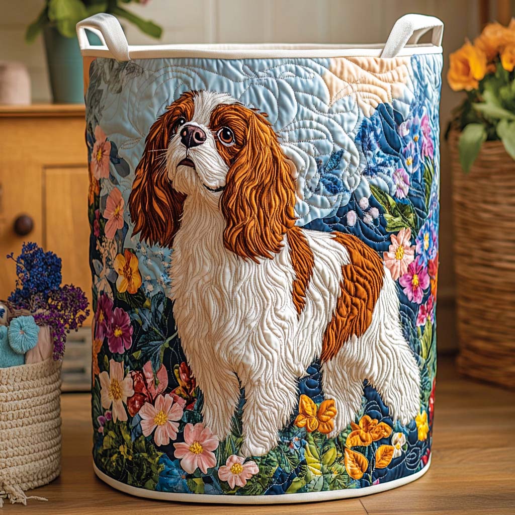 Flower Field Laundry Basket