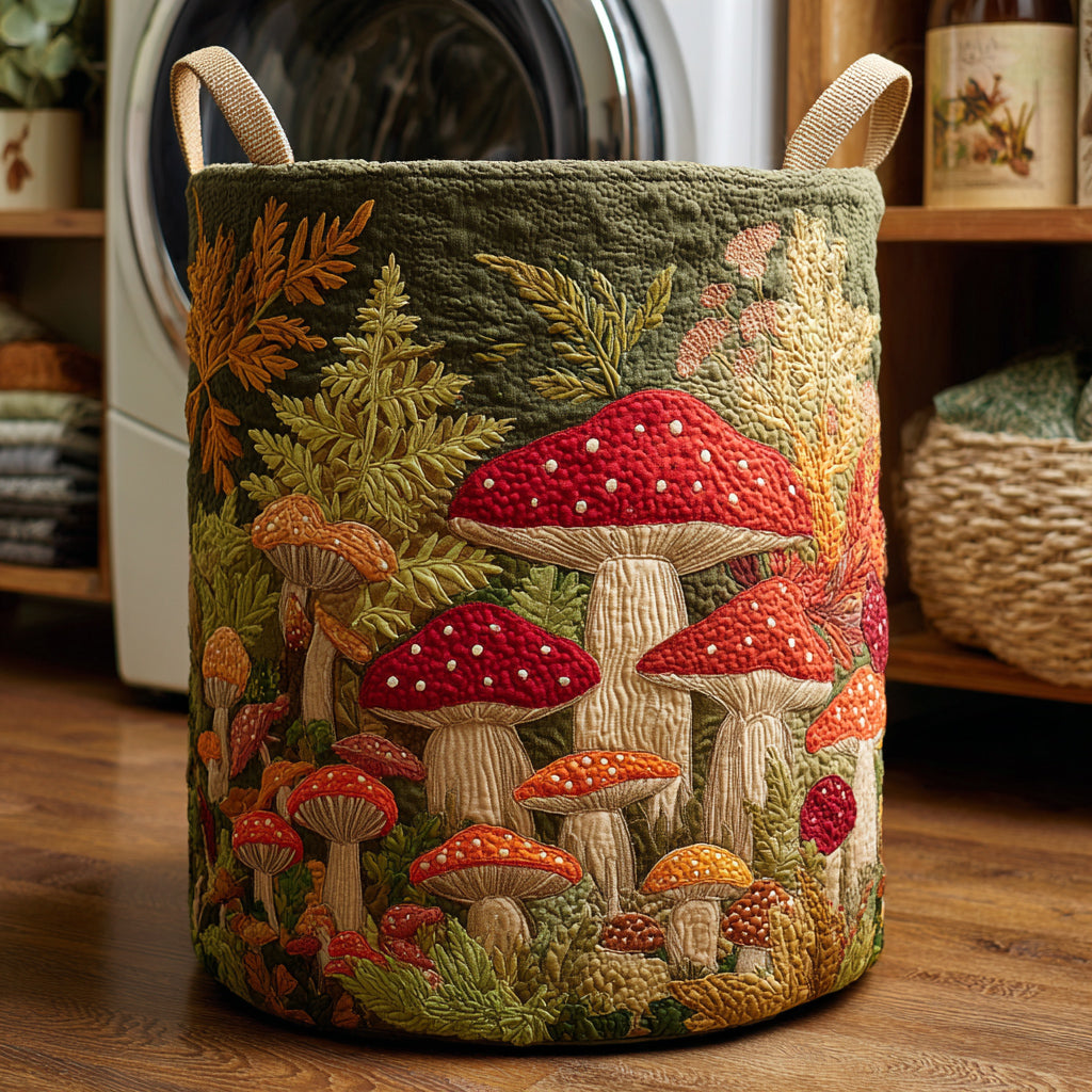 Forest Mushroom Laundry Basket