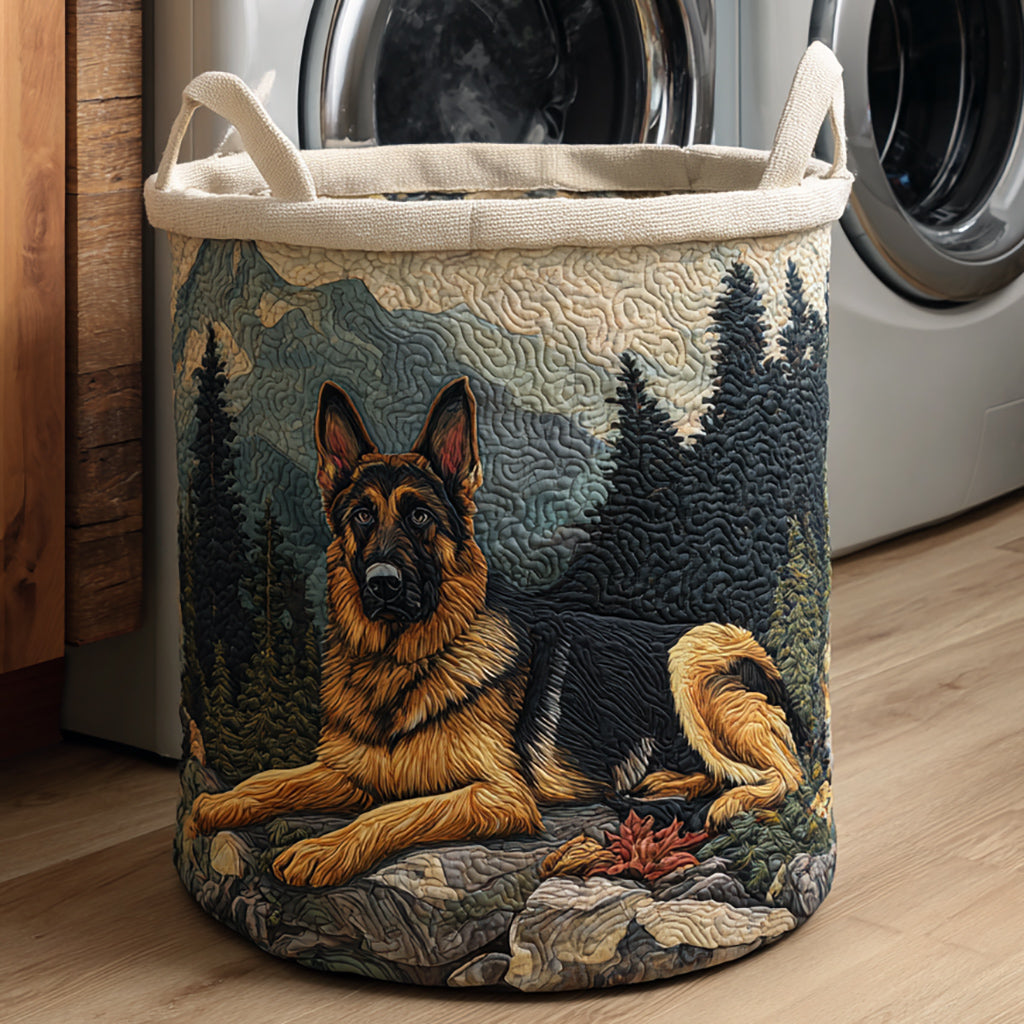 German Shepherd Laundry Basket