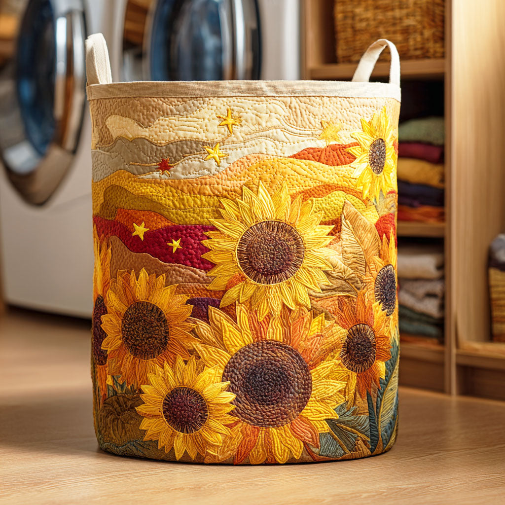 Sunflower Laundry Basket