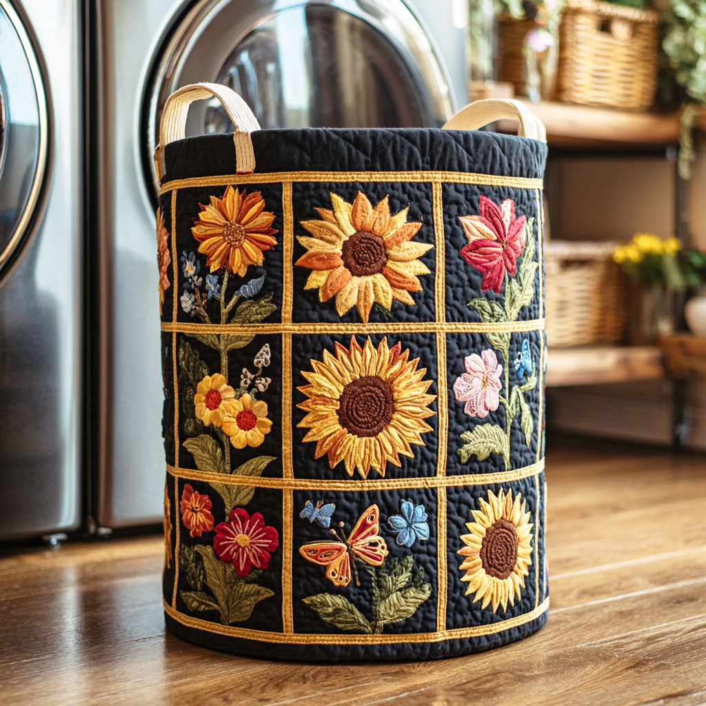 Sunflower Laundry Basket