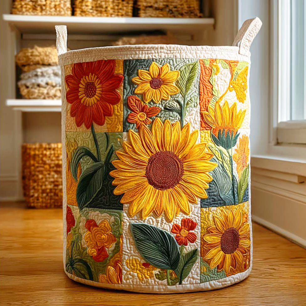Sunflower Laundry Basket