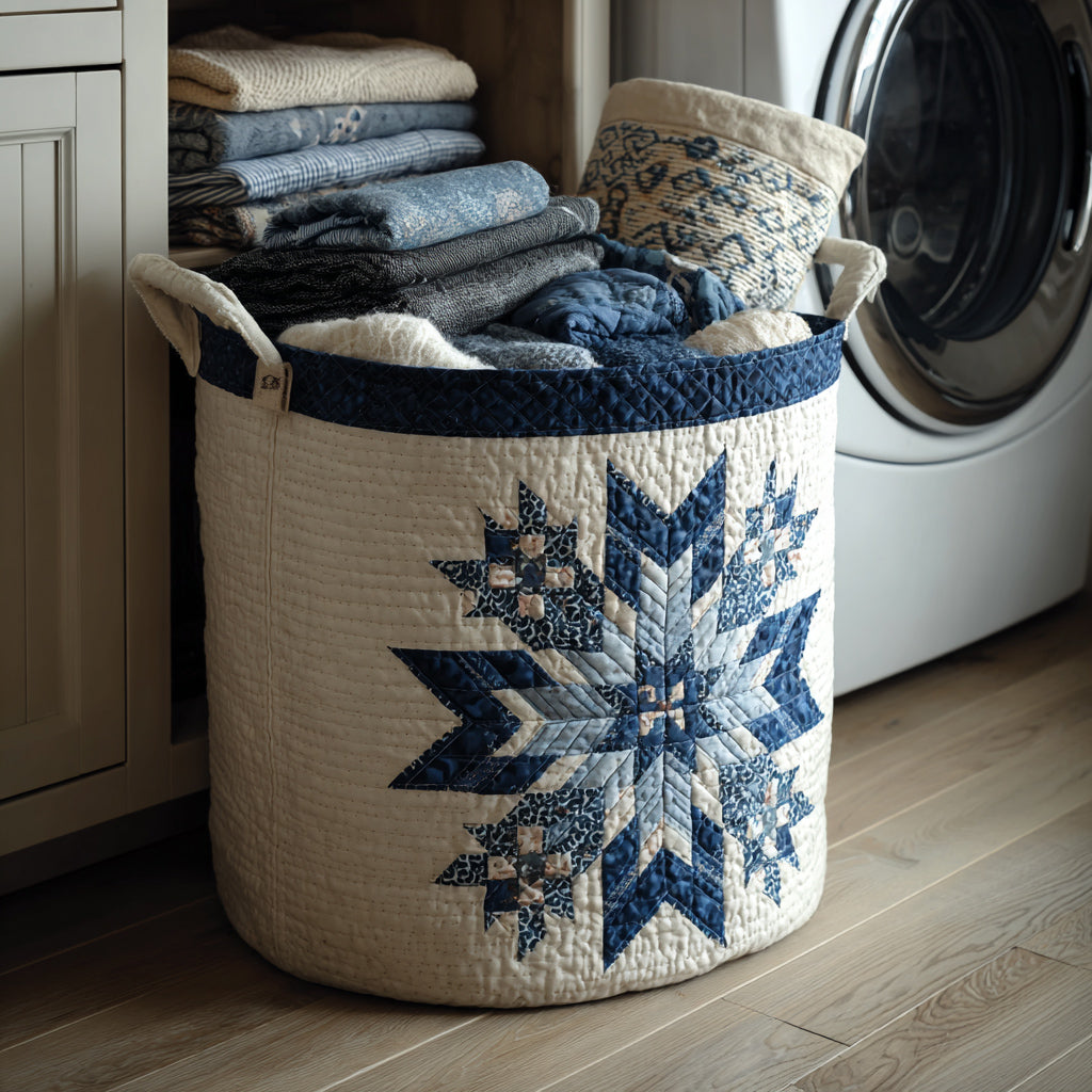 Snowflake Star Laundry Basket