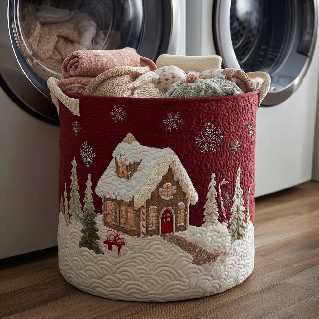 Snowy Day Laundry Basket