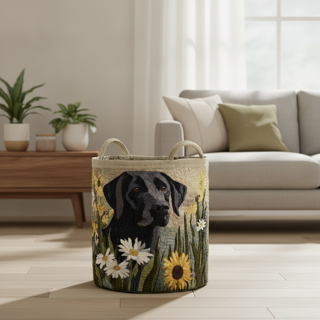 Black Laundry Basket Lab