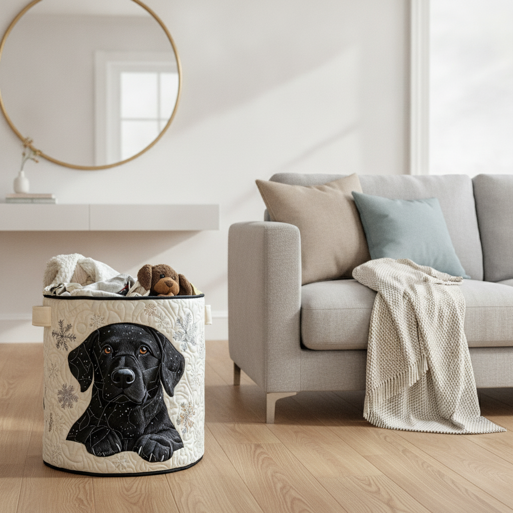Snowy Laundry Basket