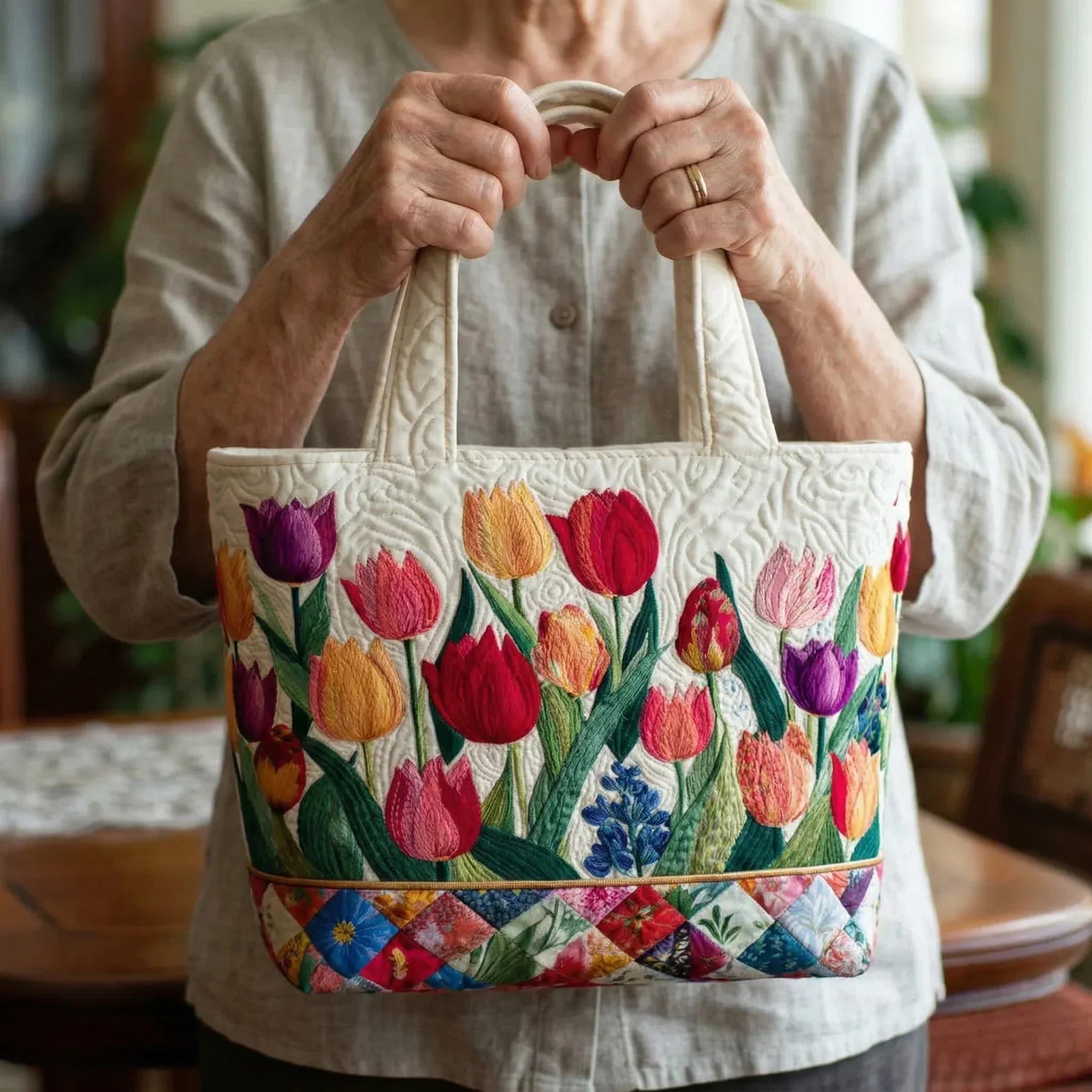 Handmade Bag - Tulip Garden