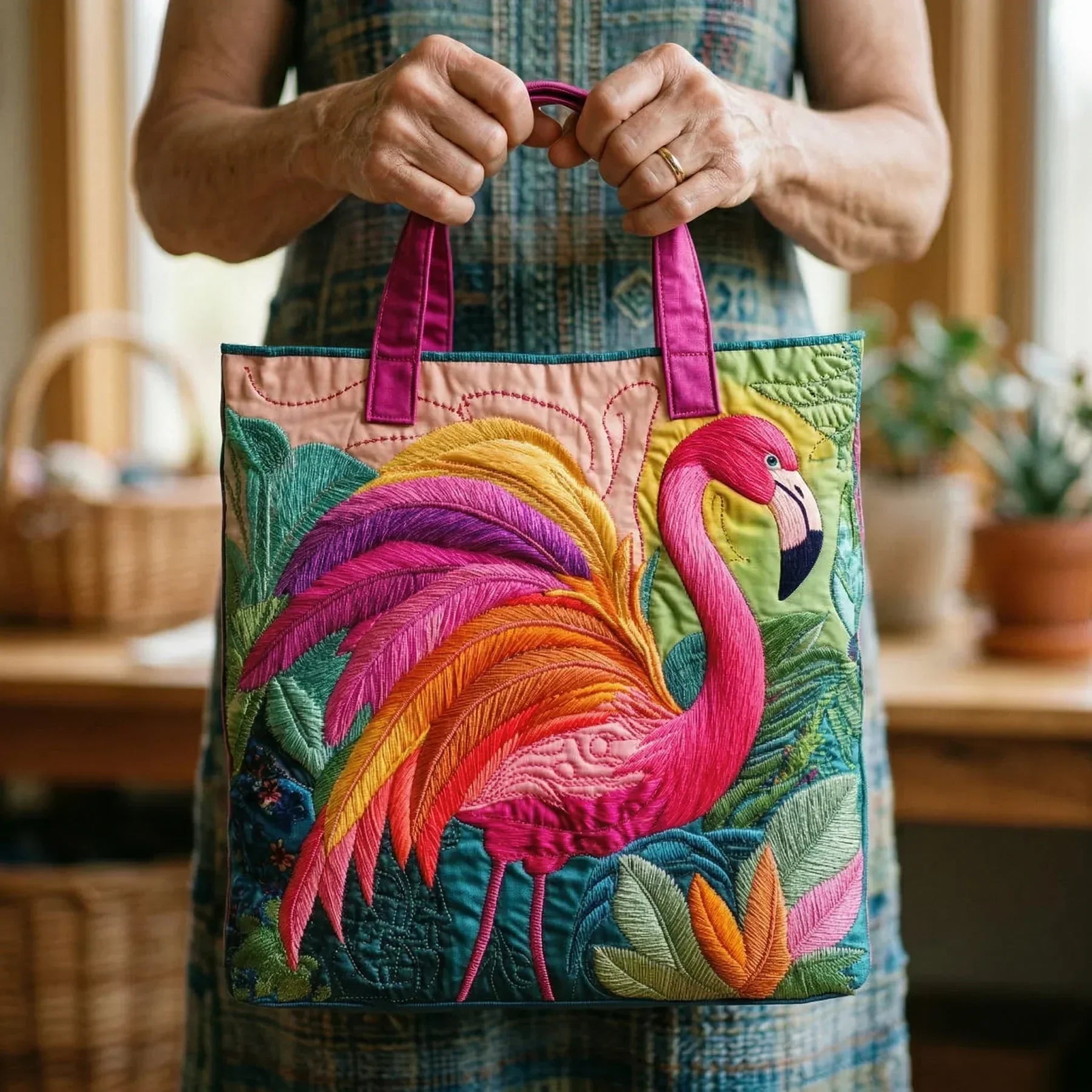 Handmade Bag - Rainbow Flamenco